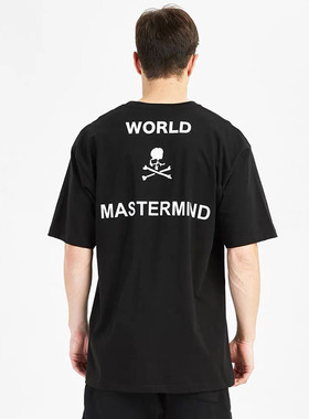 2022ins暗黑潮牌MMJ骷髅王MASTERMIND WORLD自制高阶休闲宽松短袖