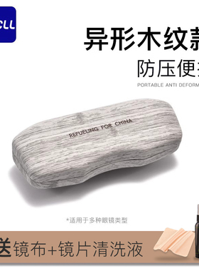 眼镜盒高级感便携颜值防抗压轻日系复古太阳眼睛墨镜子收纳女式男