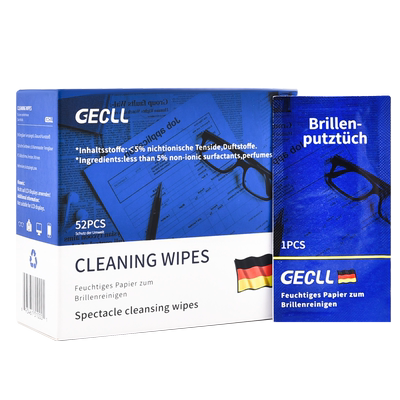 GECLL德国大尺寸眼镜清洁湿巾
