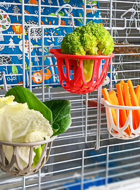 意大利进口鹦鹉蔬菜夹IMAC鸟用喂水果固定篮/喂食盒夹笼子用品