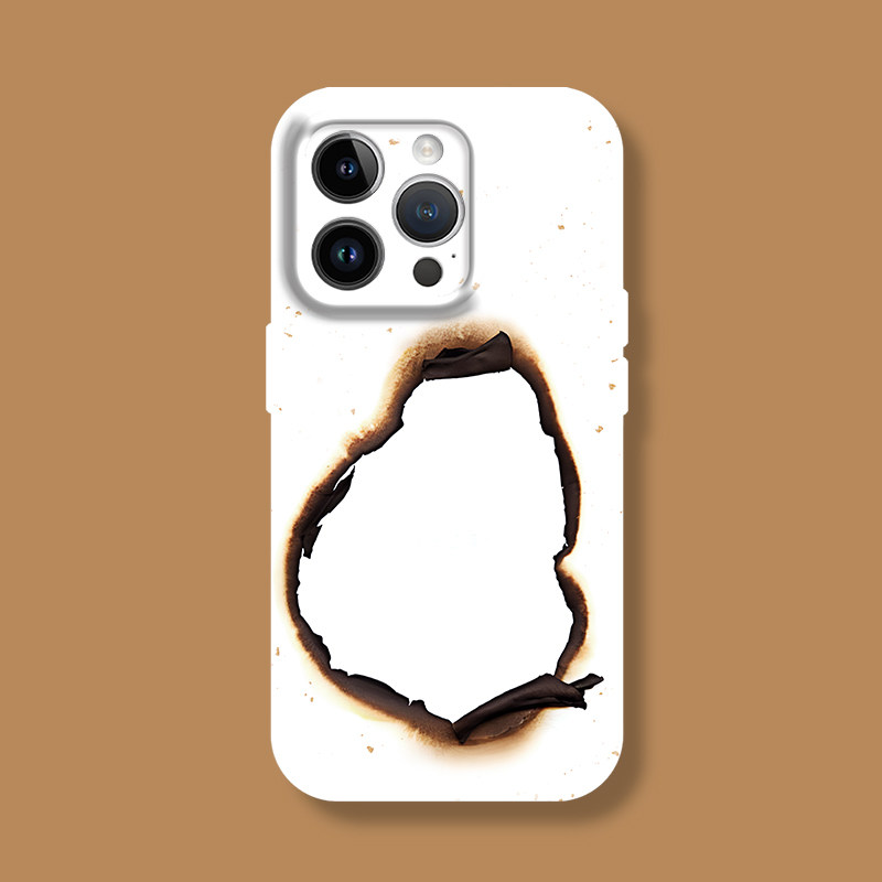 新款创意烧孔的纸艺术小众不撞壳苹果iphone17promax适用15pro透明14minxs13全包菲林软华为小米荣耀16手机壳