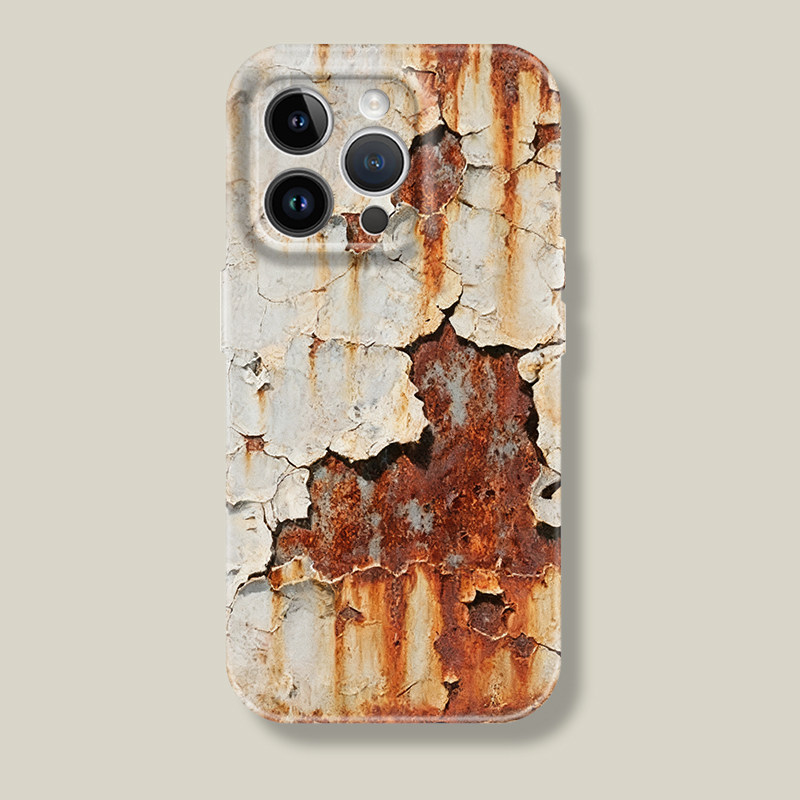 趣味伪装锈迹破烂个性艺术苹果iphone17promax适用16pro透明15plus/xs/14全包菲林软壳华为小米荣耀13手机壳
