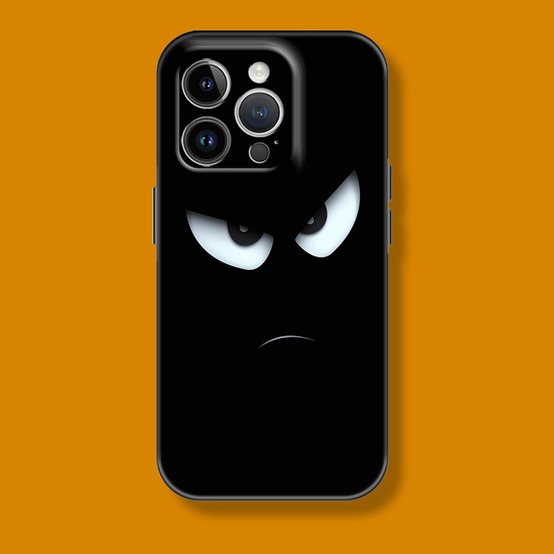 暗黑小众搞怪不开心表情男女苹果iphone17promax适用16pro透明14minxs15全包防摔菲林软华为小米荣耀12手机壳
