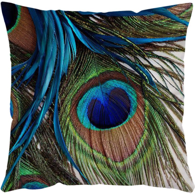 新款动物绒布抱枕套数码印花海洋生物抱枕靠枕