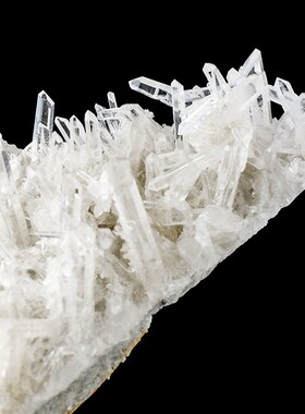 天然白水晶晶簇矿石标本白水晶原石消磁能量石家居装饰工艺品摆件