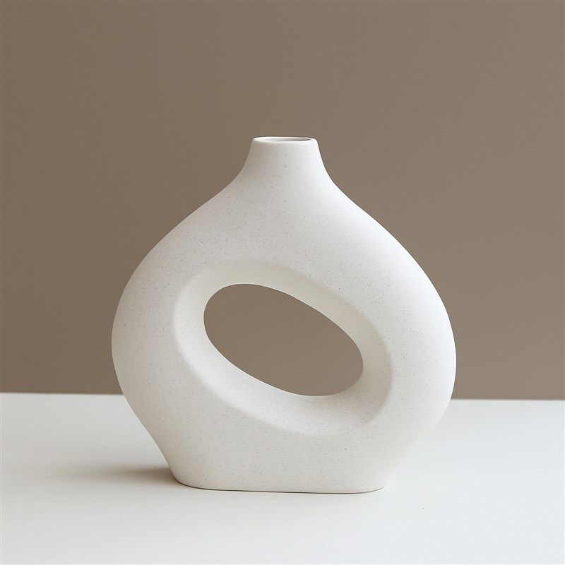 现代简约创意甜甜圈陶瓷插花瓶摆件ins风家居客厅装饰品,特色手工艺,其他特色工艺品,淘宝优惠券,粉丝福利购,淘宝优惠卷