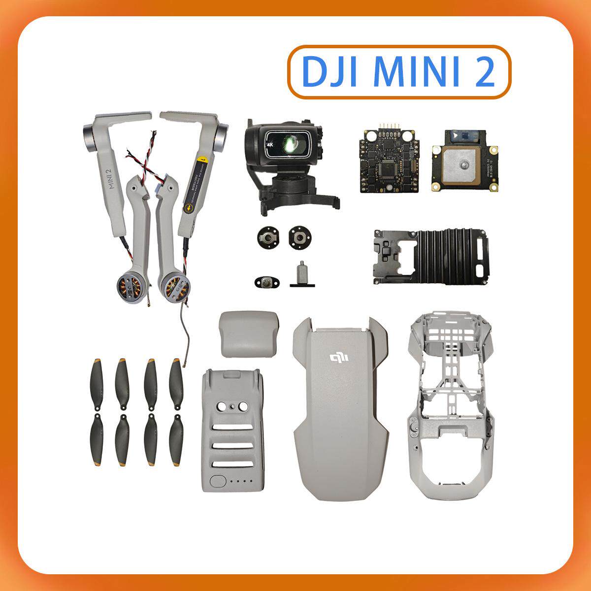 适用于DJI大疆御MINI2机身配件 左右前后机臂GPS电调板外壳电机
