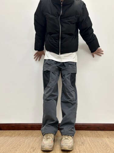 07QWER 通勤户外冲锋裤美式小众机能裤修身直筒大口袋薄款长裤