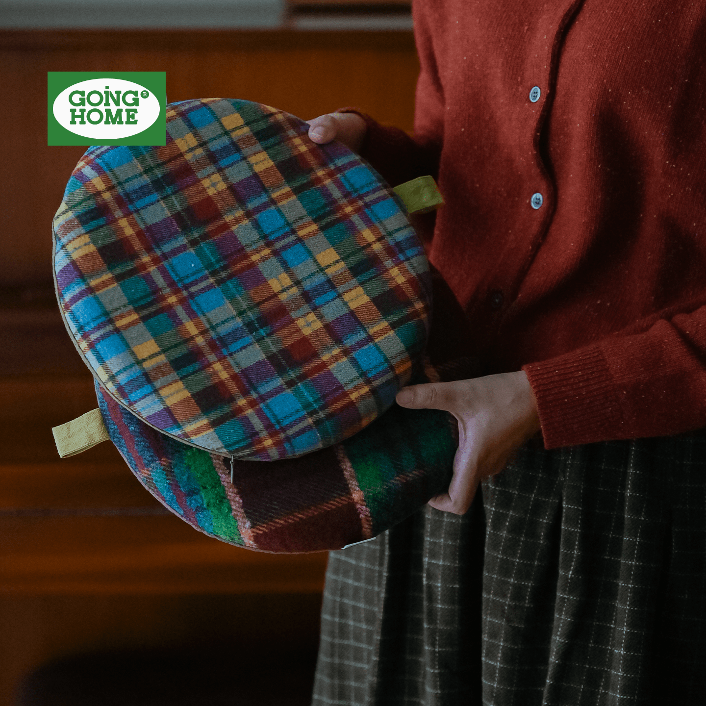 加厚防滑日式记忆棉圆坐垫可拆洗