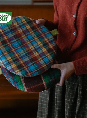 坐垫椅子垫圆形日式坐垫防屁股痛记忆棉慢回弹防滑坐垫垫久坐不累