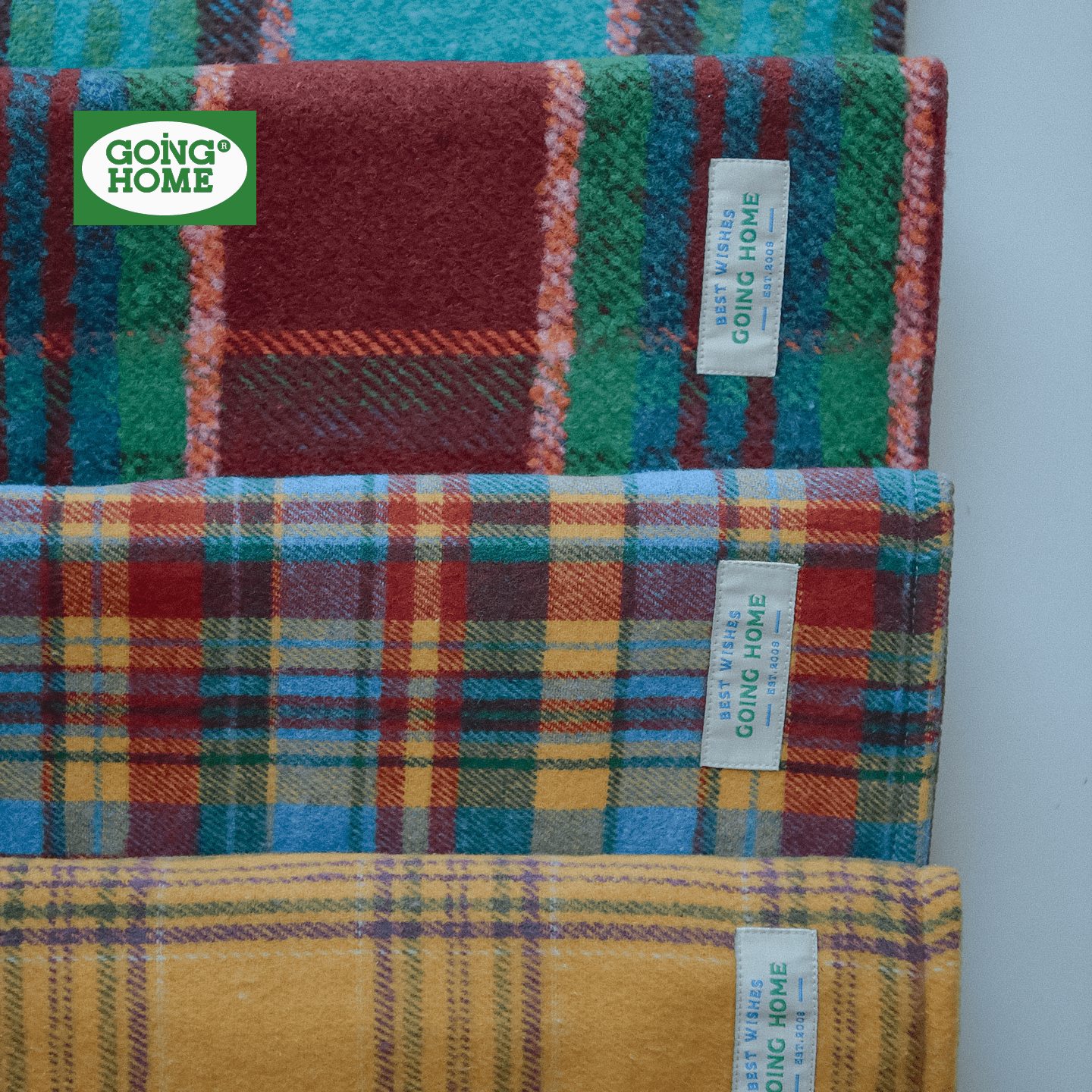 坐垫椅子垫带绑带双面可用新款垫子复古格子毛呢椅垫冬天椅子坐垫