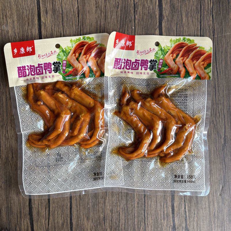 乡康郎泡卤鸭掌鲍汁味鸭爪零食