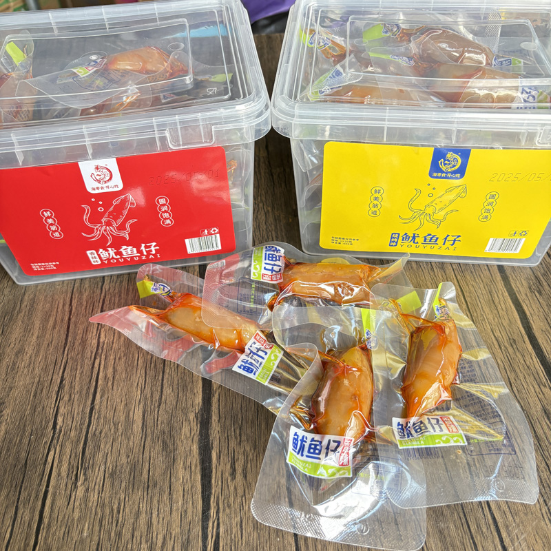 海仙官香辣鱿鱼仔海味即食小零食