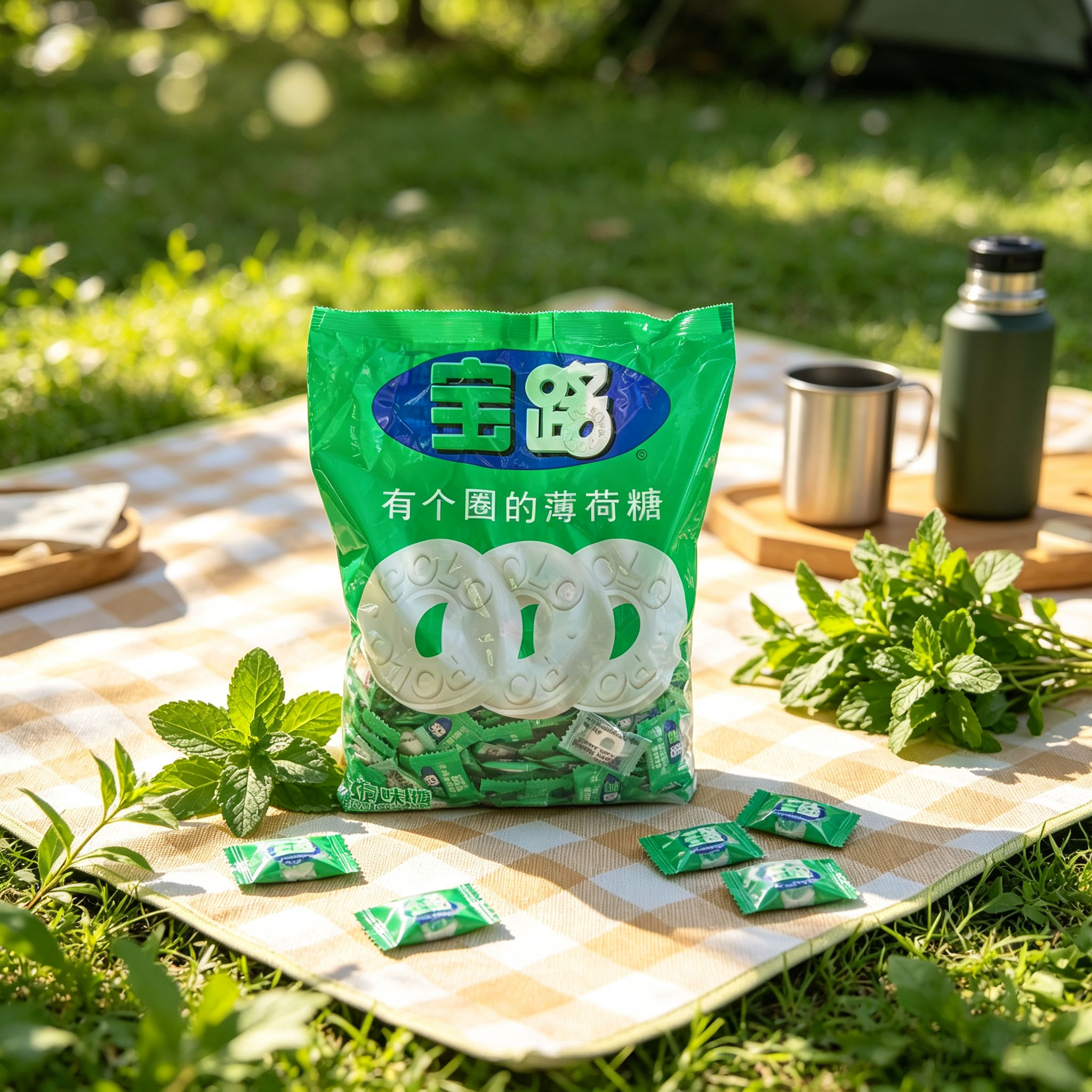 雀巢宝路薄荷糖500克*8包压片糖果清新口气清凉含片休闲零食招待
