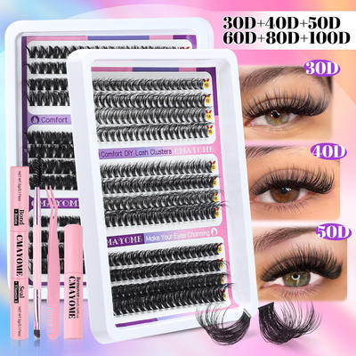 D Curve 10-16mm Natural Curling False Eyelash Set假睫毛套装