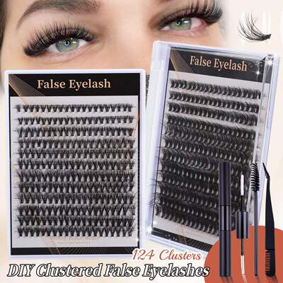 240 clusters of fake eyelashes with 40P grafting and curling
