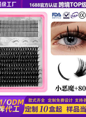 More than 80P combination hot melt false eyelashes假睫毛书