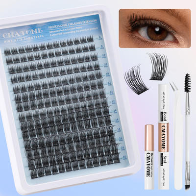 C Curve False Eyelash Set 8-18mm DIY单簇C曲朵毛假睫毛套装