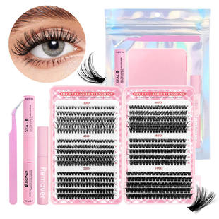 Including tools, D flattens vacation eyelashes D翘平度假睫毛