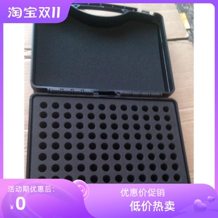 圆柱形塞规塑料盒低价热卖 65孔的针规专用盒 量规包装盒 塑胶盒