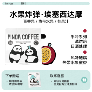 水果炸弹埃塞西达摩Bombe日晒浅烘焙手冲精品咖啡豆PINDA 25新产季