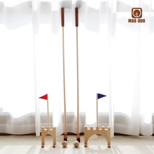 捶丸道具木质儿童户外运动亲子幼儿园双人团建团队游戏玩具5一7岁