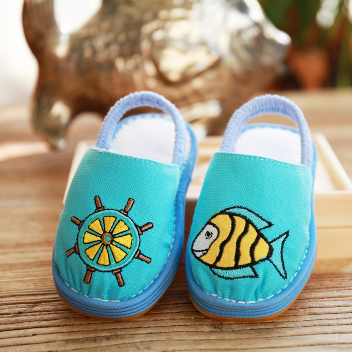 Chaussons enfants en coton pour Toute saison - semelle tendon - Ref 987265 Image 3