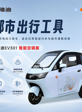 雅迪EV301智能空调三轮车App控车