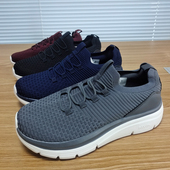 男女鞋 外原 弹力透气针织网面一脚套休闲情侣款 加宽版 宽胖脚福音