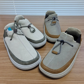 加宽大圆头全皮加绒轻便保暖一脚套懒人棉鞋 难得一遇 在售95美 男