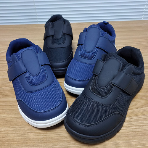 外原~宽胖脚福音~加宽版魔术贴一脚套懒人鞋大头网面休闲大码男鞋