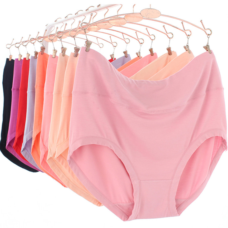 大码内裤女200斤纯色木代尔高腰弹力不勒腿妈妈胖mm中老年人裤头,女士内衣/男士内衣/家居服,女三角裤,淘宝优惠券,粉丝福利购,淘宝优惠卷