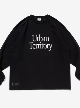 日系宽松WTAPS DOT SIGHT PRTC隐藏款字母休闲长袖T恤男情侣 25AW