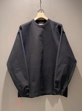 BEAMS JAPAN STECH LOOSE L/S 宽松重磅日产红绳纯色长袖T恤 21SS