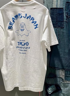 现货衣服上衣BEAMSAPANFUI君ShopTee限定款日系红绳短袖T恤21SS