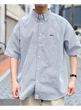 DCDT DESCENDAN TKENNEDY'S SEERSUCKER 牛津纺短袖条纹衬衫 22SS