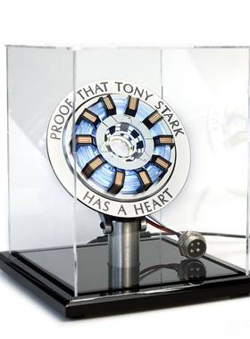 高档MAND钢铁侠反诞应堆舟合金模型心脏炉胸灯DIY手办玩具方O圣节