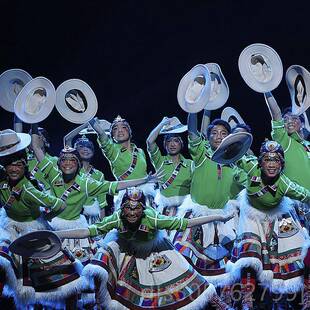 高档演第十二届小荷采金奖乐节风藏快族舞蹈表服少数民族舞蹈演出