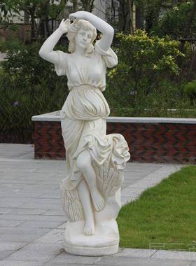 高档酒tv欧式大型美女人物雕k塑室外摆件大店厅客厅落地艺术家居