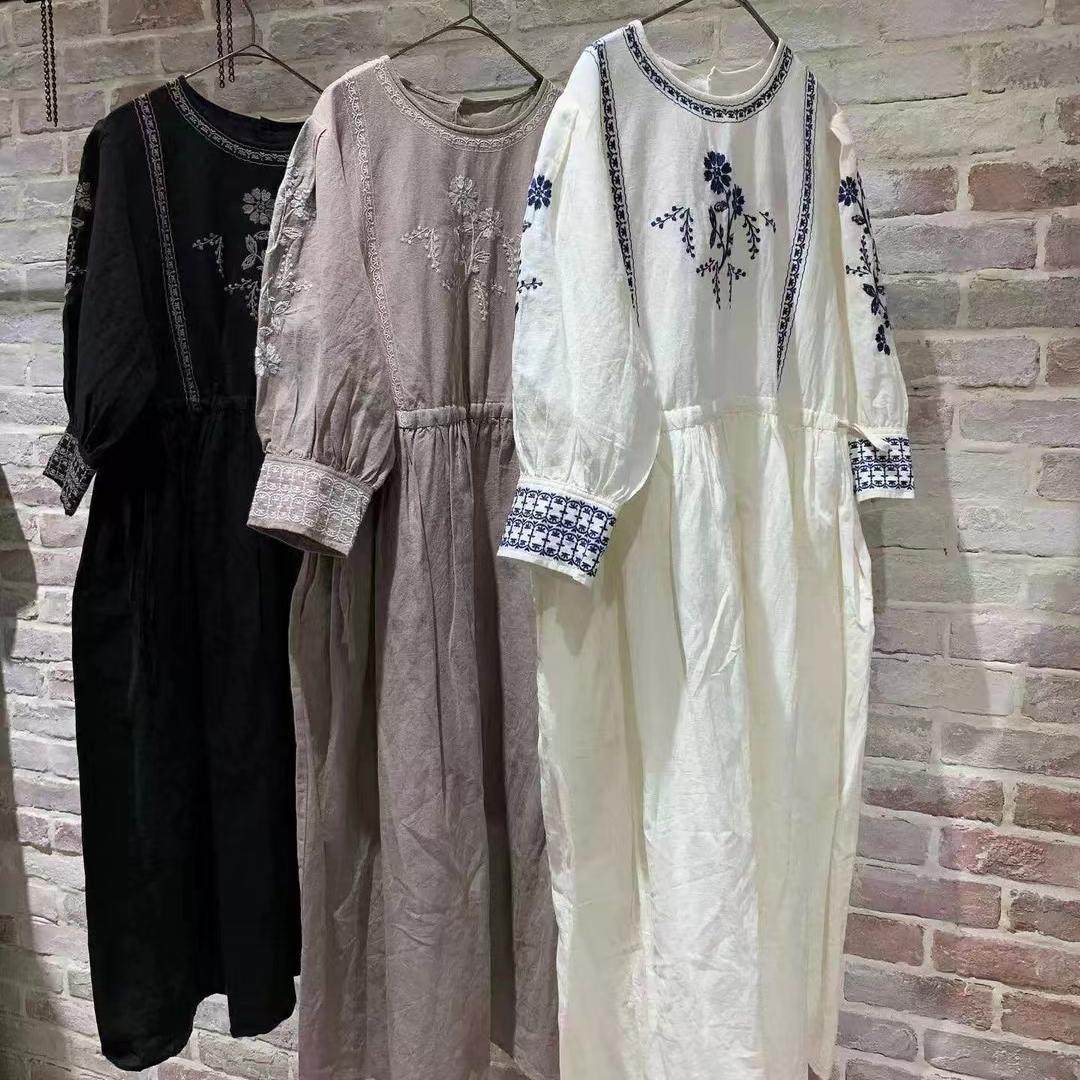 24新款日系森女连衣裙