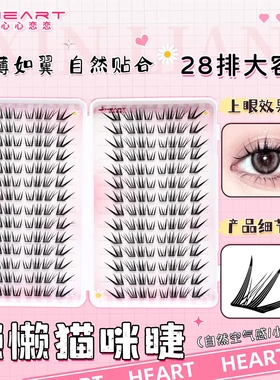 懒懒猫咪睫毛书嫁接感仿真自然浓密凌乱毛流感卷翘假睫毛fufuland