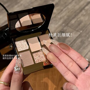 越淡越贵!METYSUR亚茶杏仁六色眼影低饱和大地色哑光日常通勤新手