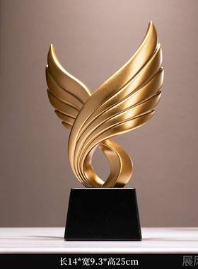 高档展览优图雄鹰艺术摆件室办公宏轻奢酒柜摆件送领导秀员工奖杯