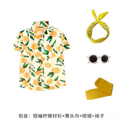 高档儿童港式表服装809学0演S怀旧覆古衬衫儿园毕业小学生幼摄影