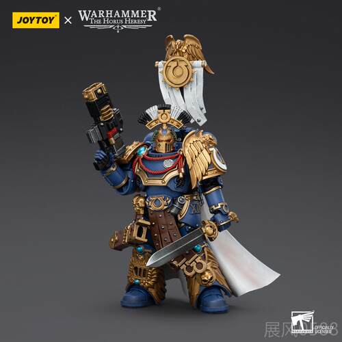 高档JOYTOY暗王源战锤黑暗天使狮玩基因原 体大导师可动兵人模型