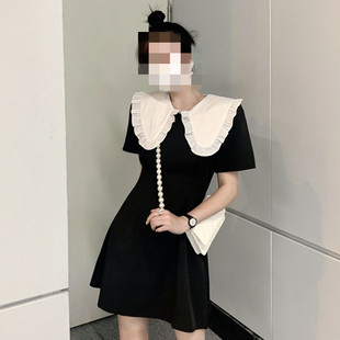 neck 连衣裙 Women doll dress 女士娃娃领泡泡袖 sleeve bubble