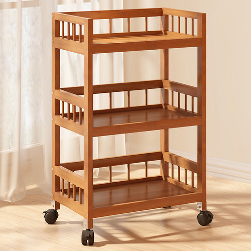 落地移动小推车多层收纳置物架子