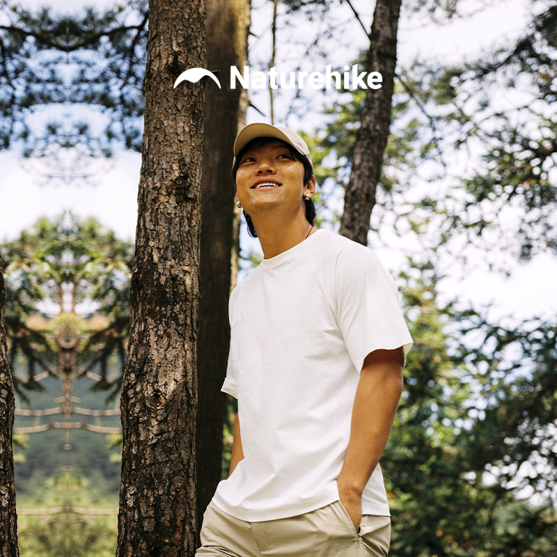 挪客戶外圓領運動徒步速干T恤