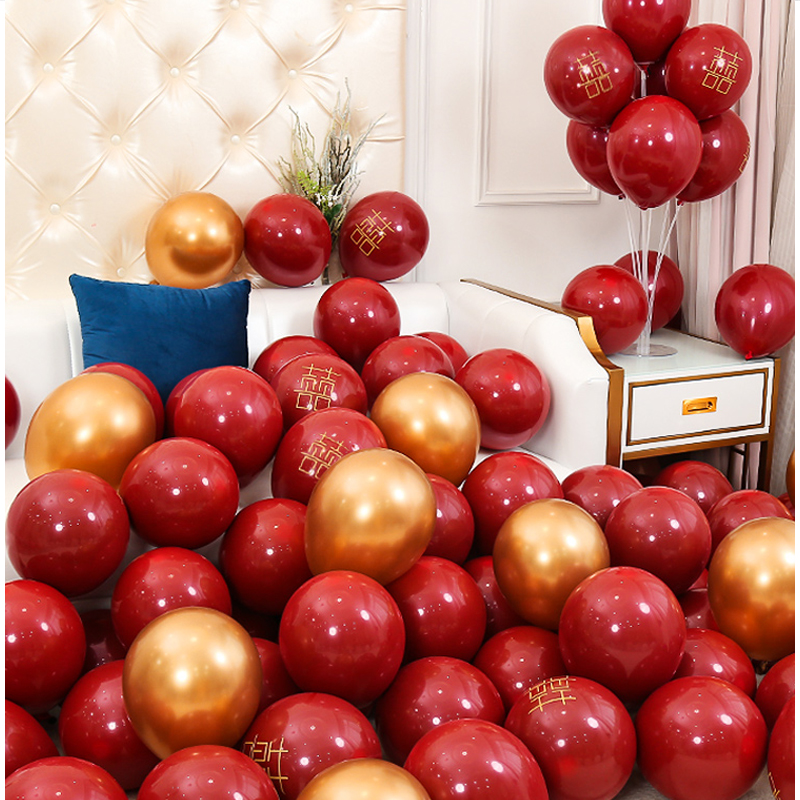 气球布置婚房装饰喜庆圆形