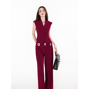 浪漫花兮 裤 2025夏季 复古收腰百搭套装 气质洋气高腰时尚 MD依诺